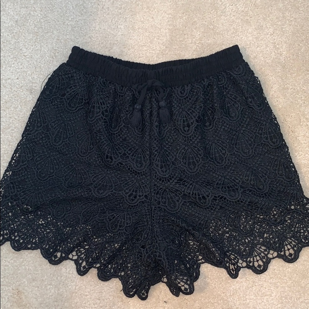 Black Lace Shorts